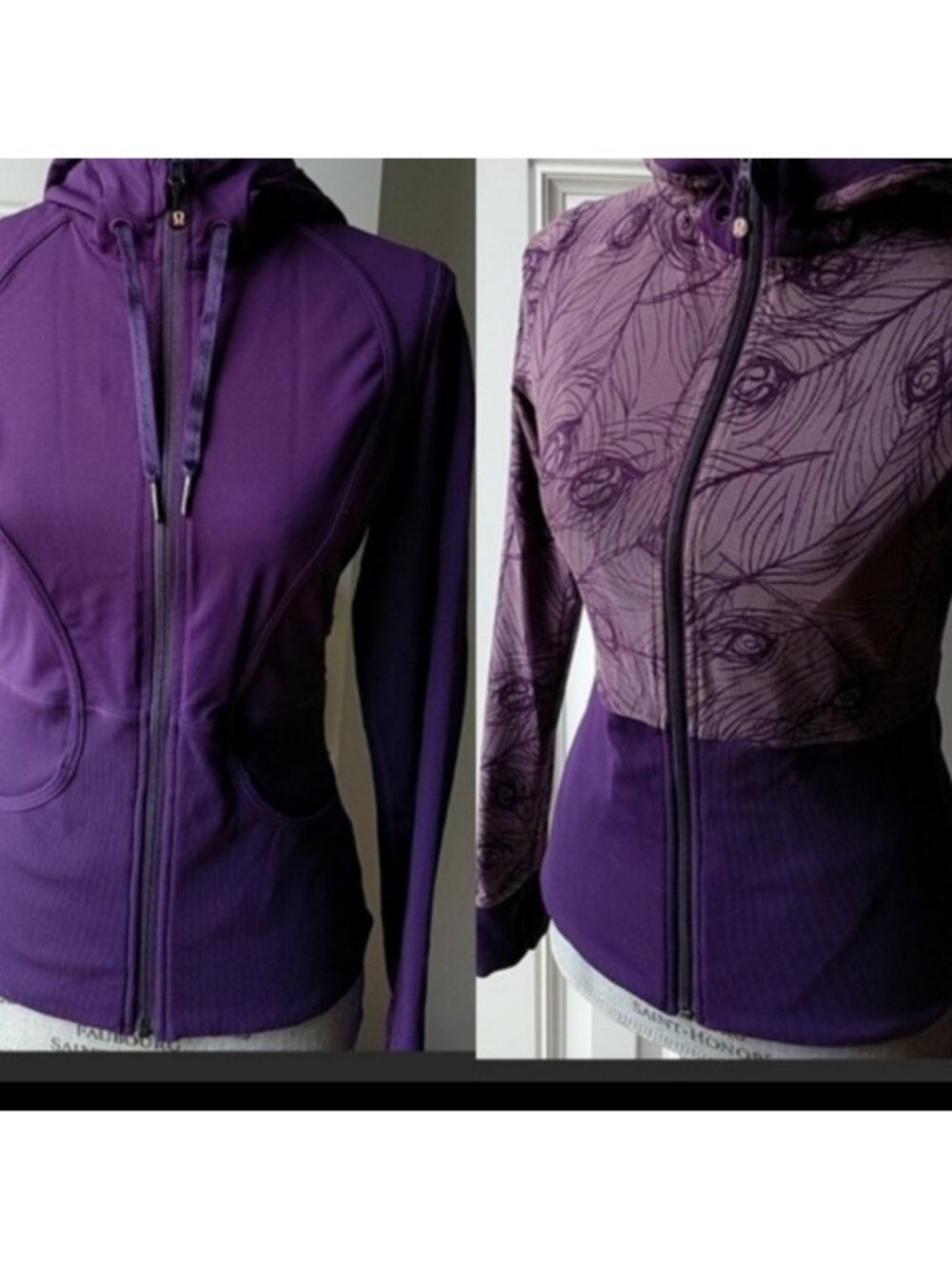 Lululemon Reversible jacket purple peacock…
